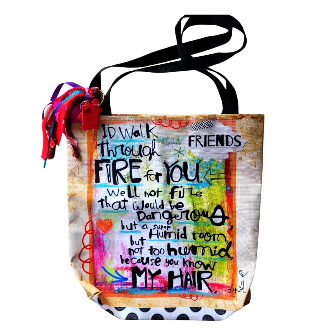 fig London timeiess friend bag ステッカー付 Tote Bag-FRIEND – Painted Stuf
