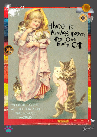 Greeting Card New One more Cat