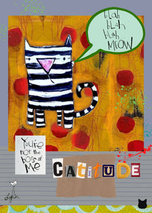 Greeting Card New Catitude