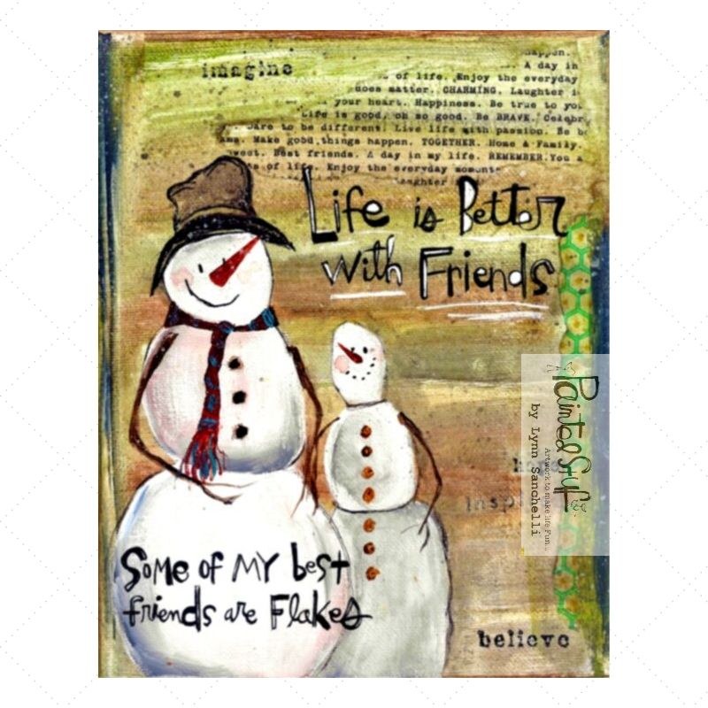 Greeting Card- Snowman Friends