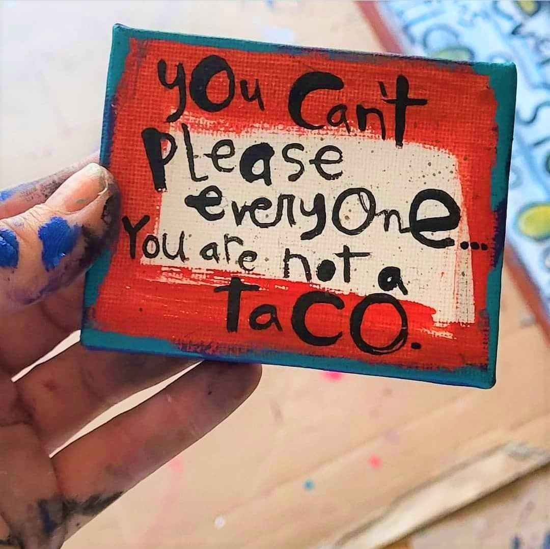Mini canvas Taco please